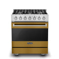 VIKING 30" Self-Cleaning Dual Fuel Range Viking 3 Series Gold - RVDR33025BGH