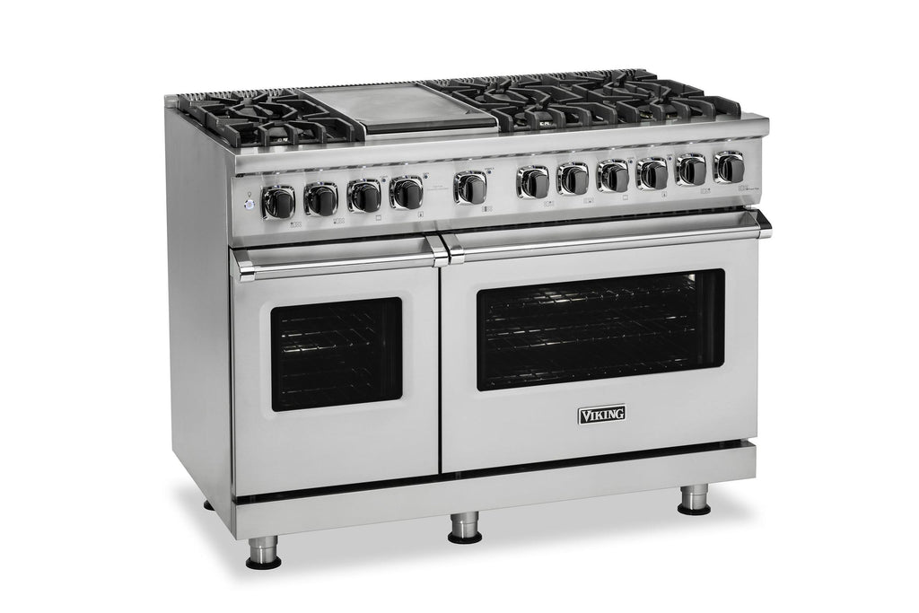 VIKING 48" Dual Fuel Range - VDR548 Viking 5 Series Gray - VDR5488BDG