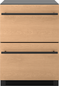 ZEPHYR Presrv Refrigerator Freezer Drawers, 24in, Panel Ready Custom Panel Ready - PRRFD24C2AP