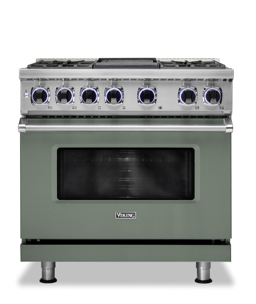 VIKING 36" Dual Fuel Range - VDR7362 Viking 7 Series Green - VDR73624GEULP