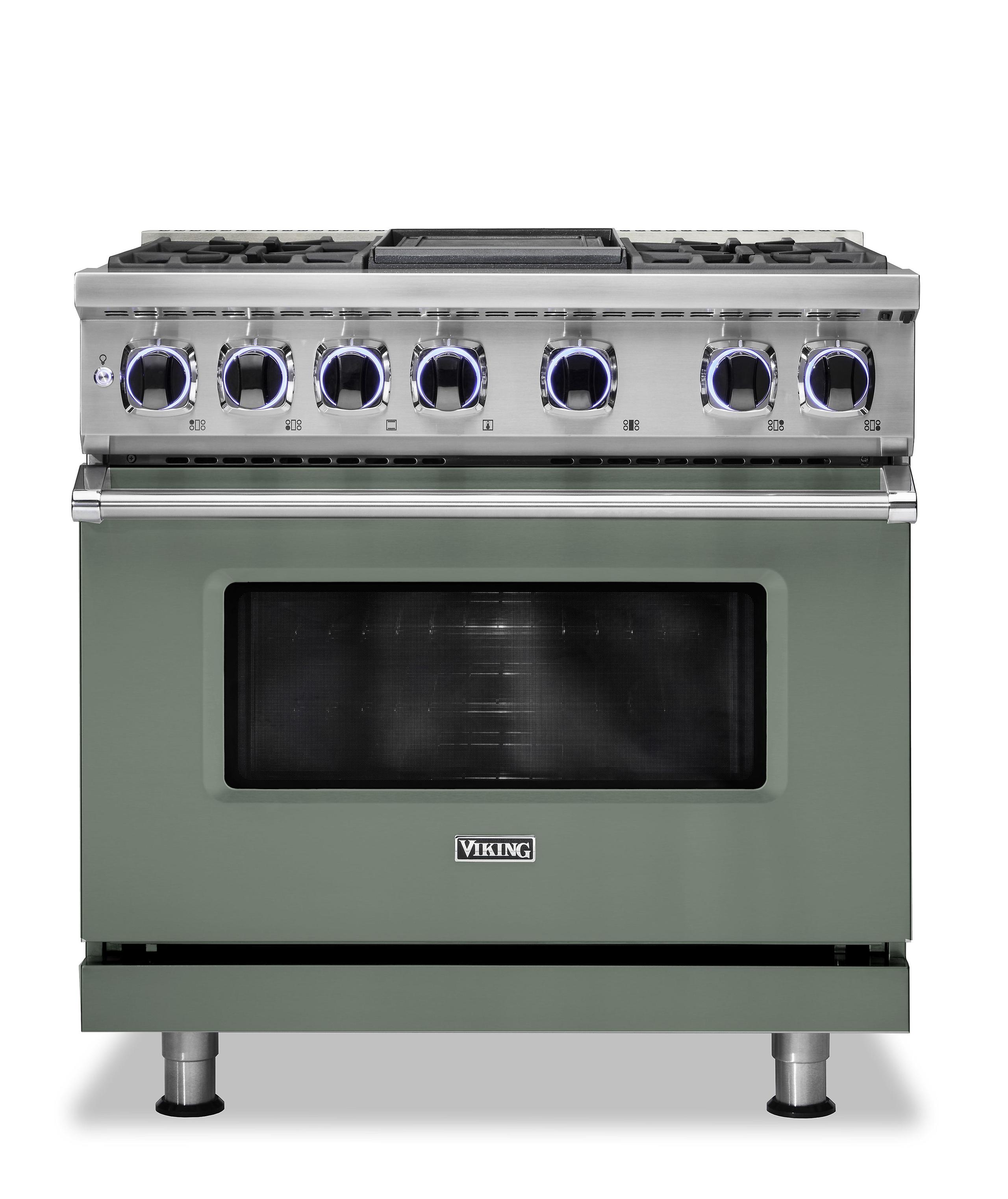 VIKING 36" Dual Fuel Range - VDR7362 Viking 7 Series Green - VDR73624GEULP
