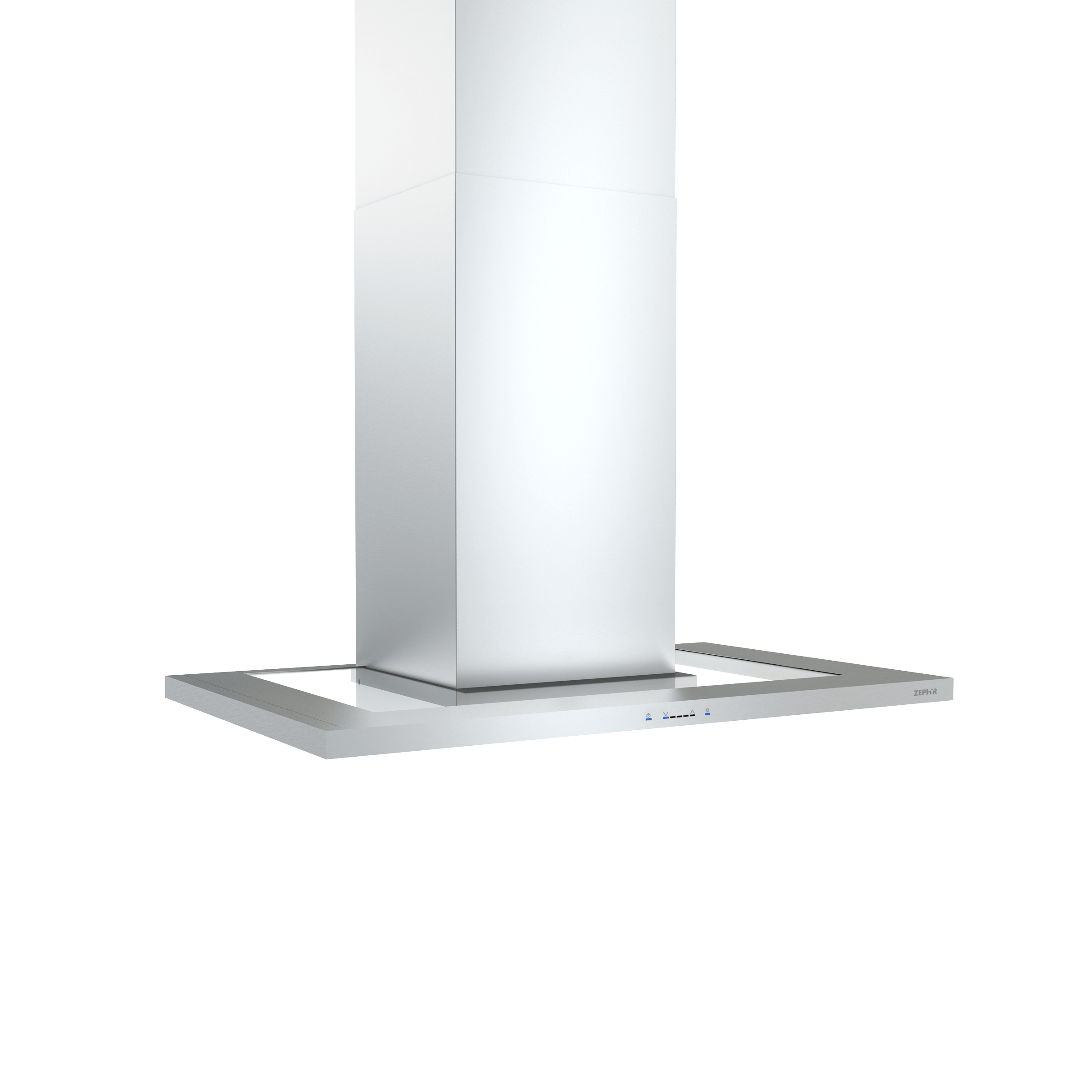 ZEPHYR Modena, Wall, 90cm, SS+Glass, LED, ACT in Stainless Steel - ZMOM90BS
