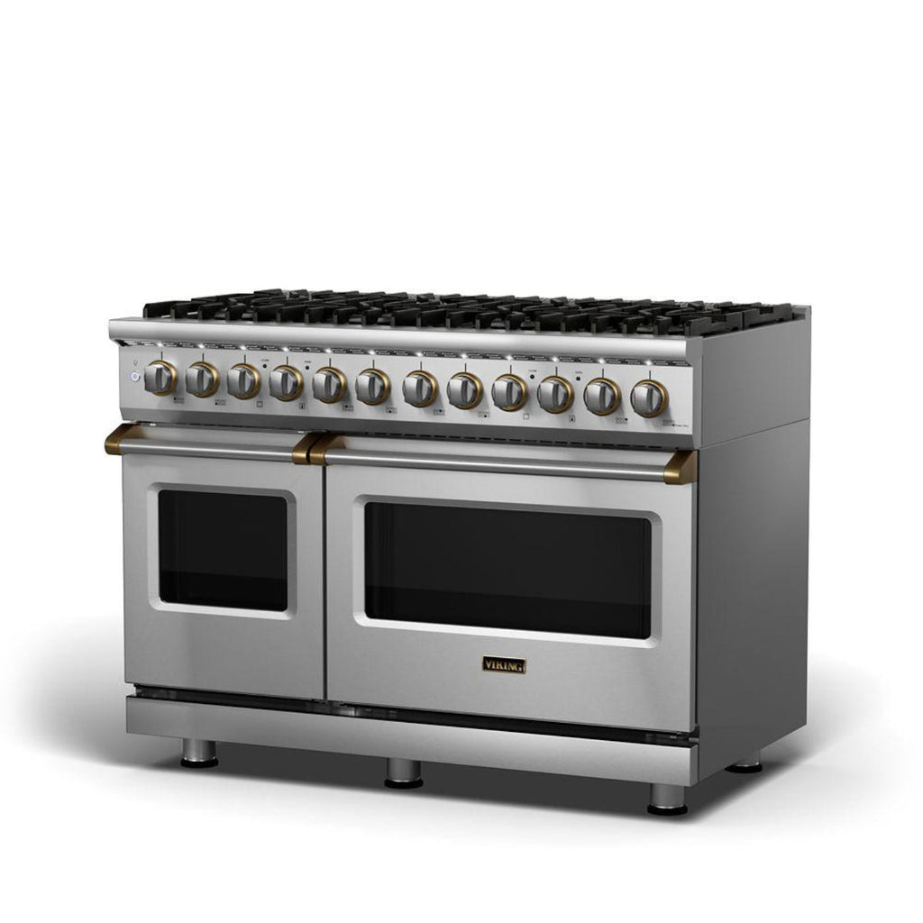 VIKING 48" Dual Fuel Range - VDR548 Viking 5 Series in Stainless Steel - VDR5488BSS