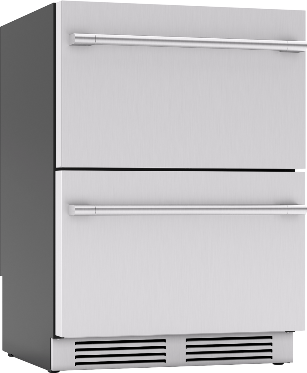 ZEPHYR Presrv Refrigerator Drawers, 24in Compact, SS, 2 Zone in Stainless Steel - PRRD24C2AS