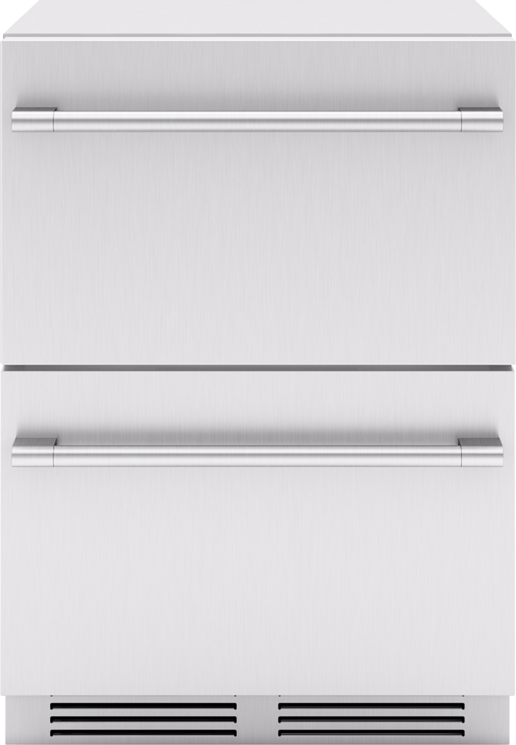 ZEPHYR Presrv Refrigerator Drawers, 24in Compact, Outdoor, SS, 2 Zone in Stainless Steel - PRRD24C2ASOD