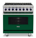 VIKING 36" Dual Fuel Range - VDR7362 Viking 7 Series Green - VDR73626BIVLP