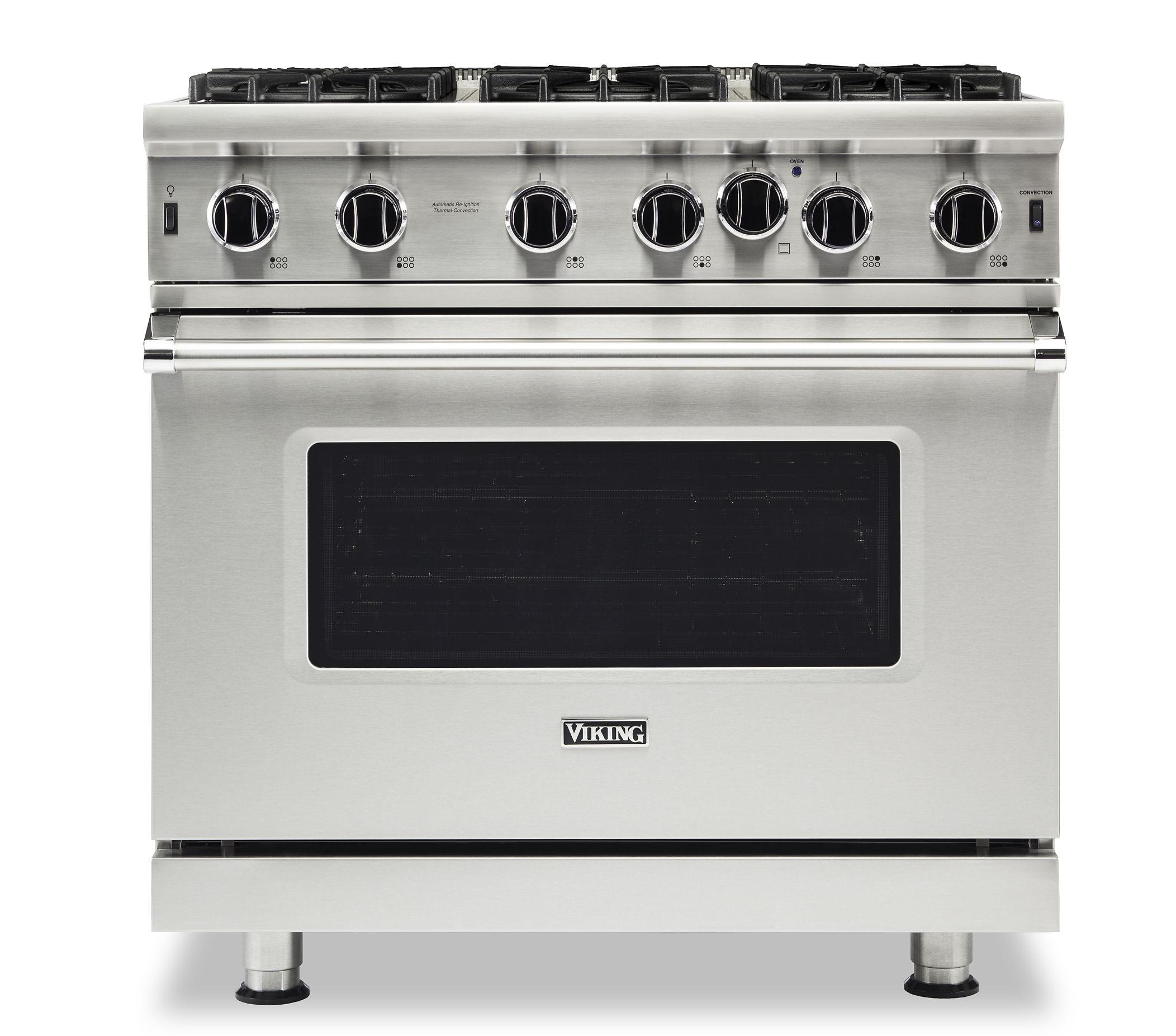 VIKING 36" Open Burner Gas Range Viking 5 Series Black - VGIC53626BON