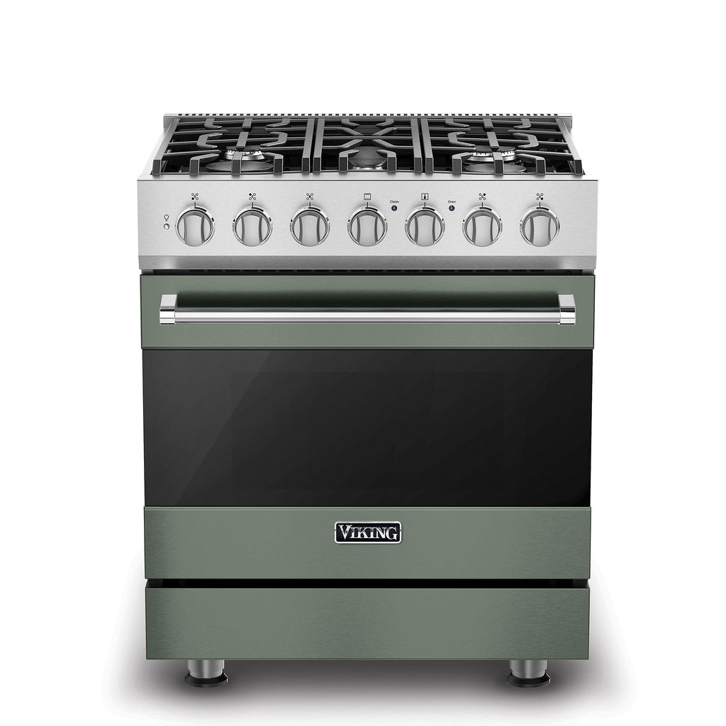 VIKING 30" Self-Cleaning Dual Fuel Range Viking 3 Series Green - RVDR33025BEULP
