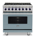 VIKING 36" Dual Fuel Range - VDR7362 Viking 7 Series Blue - VDR73626BNSLP