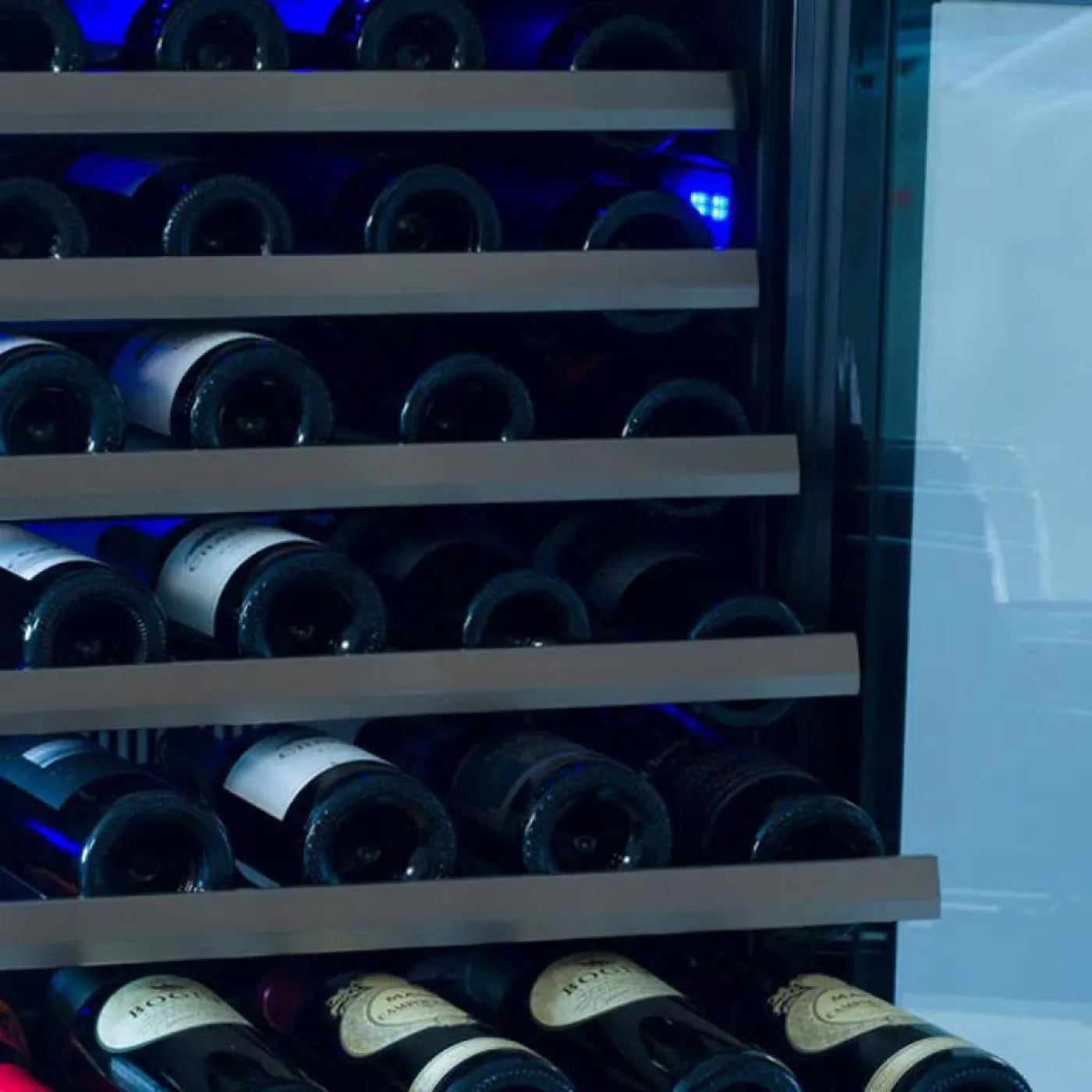 XO APPLIANCE XOU15WGBSL Wine Cooler, 15" Black Stainless, Left Hinge Black in Stainless Steel - XOU15WGBSL