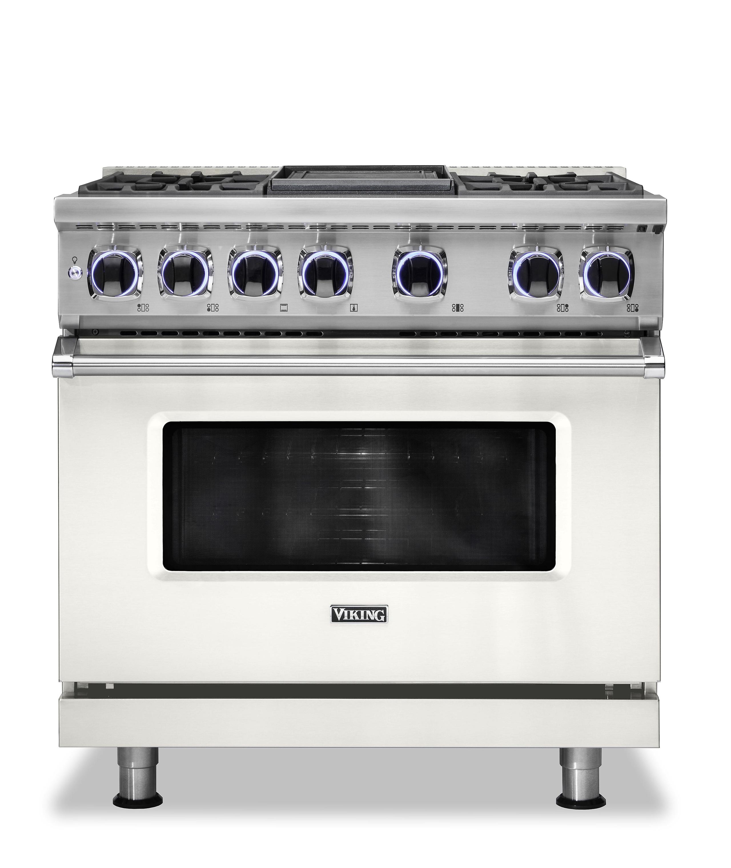VIKING 36" Dual Fuel Range - VDR7362 Viking 7 Series White - VDR73624GPWLP