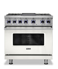 VIKING 36" Dual Fuel Range - VDR7362 Viking 7 Series White - VDR73624GPW