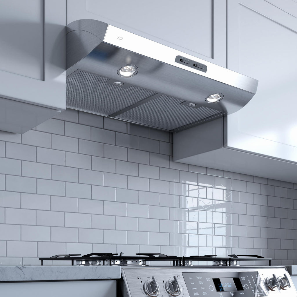XO APPLIANCE XOE30S 30" 350 CFM Under Cabinet Range Hood in Stainless Steel - XOE30S