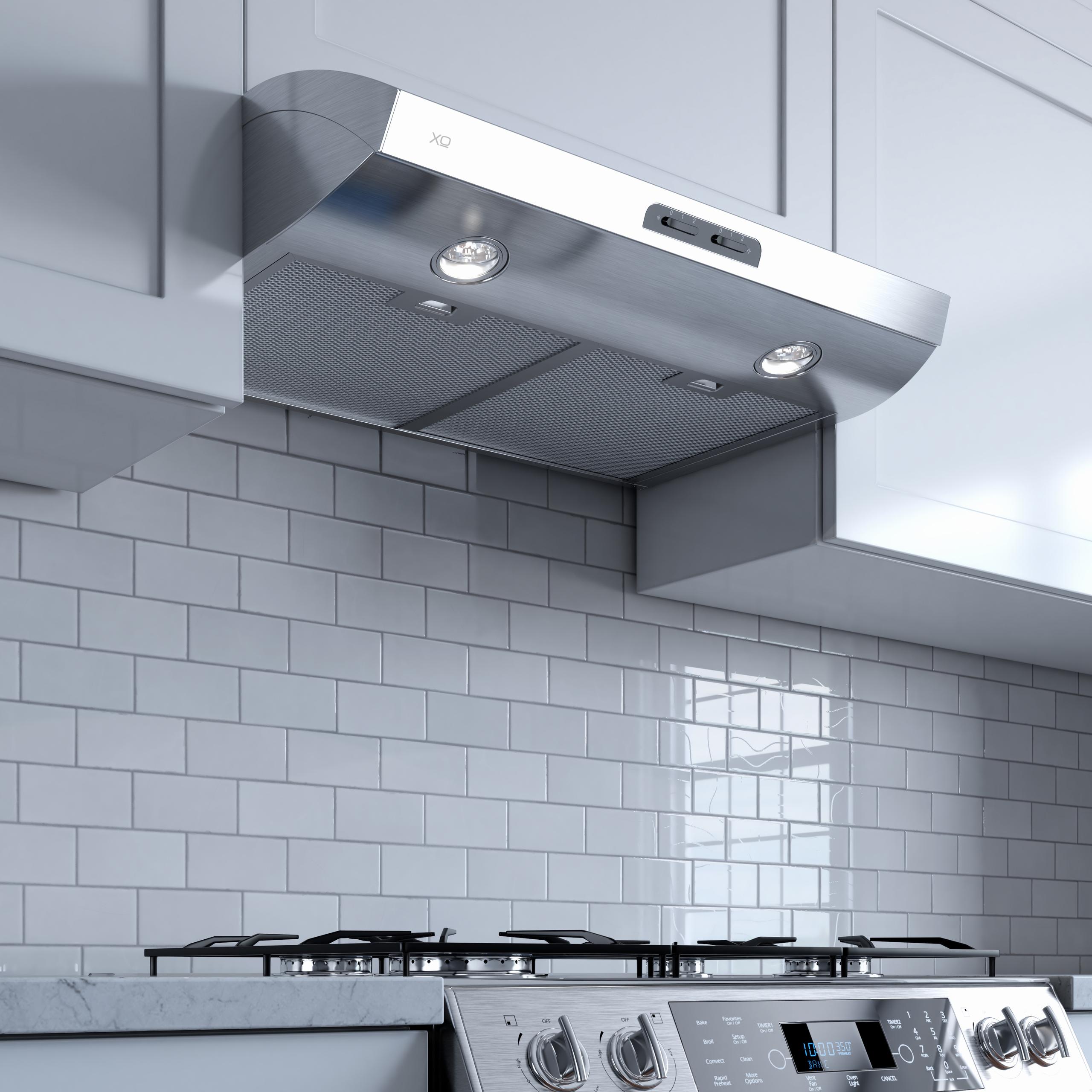 XO APPLIANCE XOE30S 30" 350 CFM Under Cabinet Range Hood in Stainless Steel - XOE30S