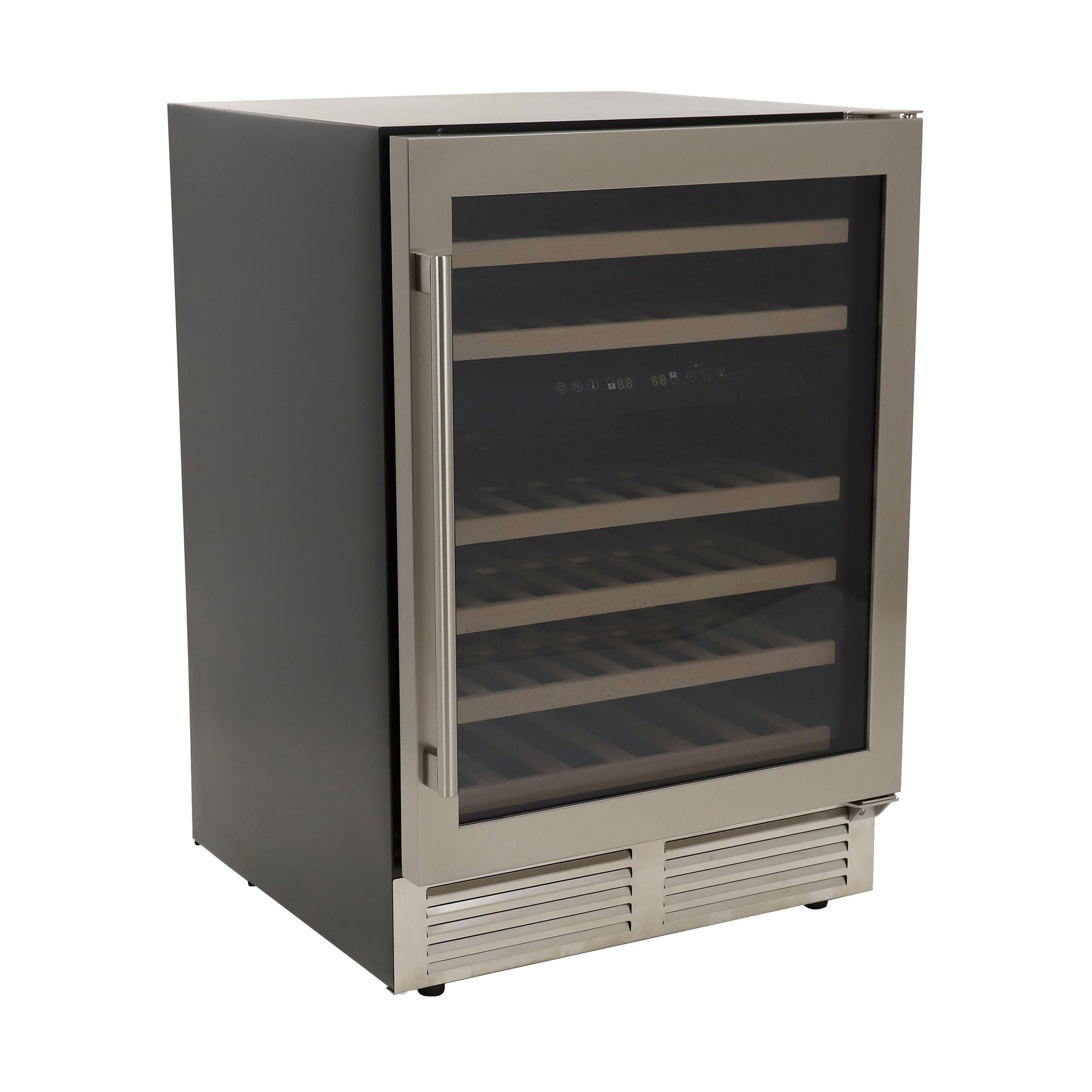 AVANTI Avanti DESIGNER Series Dual-Zone Wine Cooler, 46 Bottle Capacity - in Stainless Steel / 46 Bottles in Stainless Steel - WCD46DZ3S