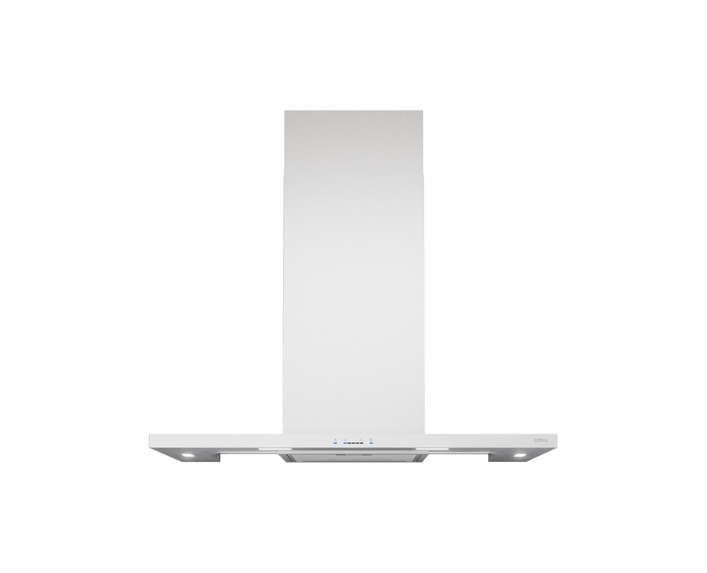ZEPHYR Modena, Wall, 90cm, SS+Glass, LED, ACT in Stainless Steel - ZMOM90BS