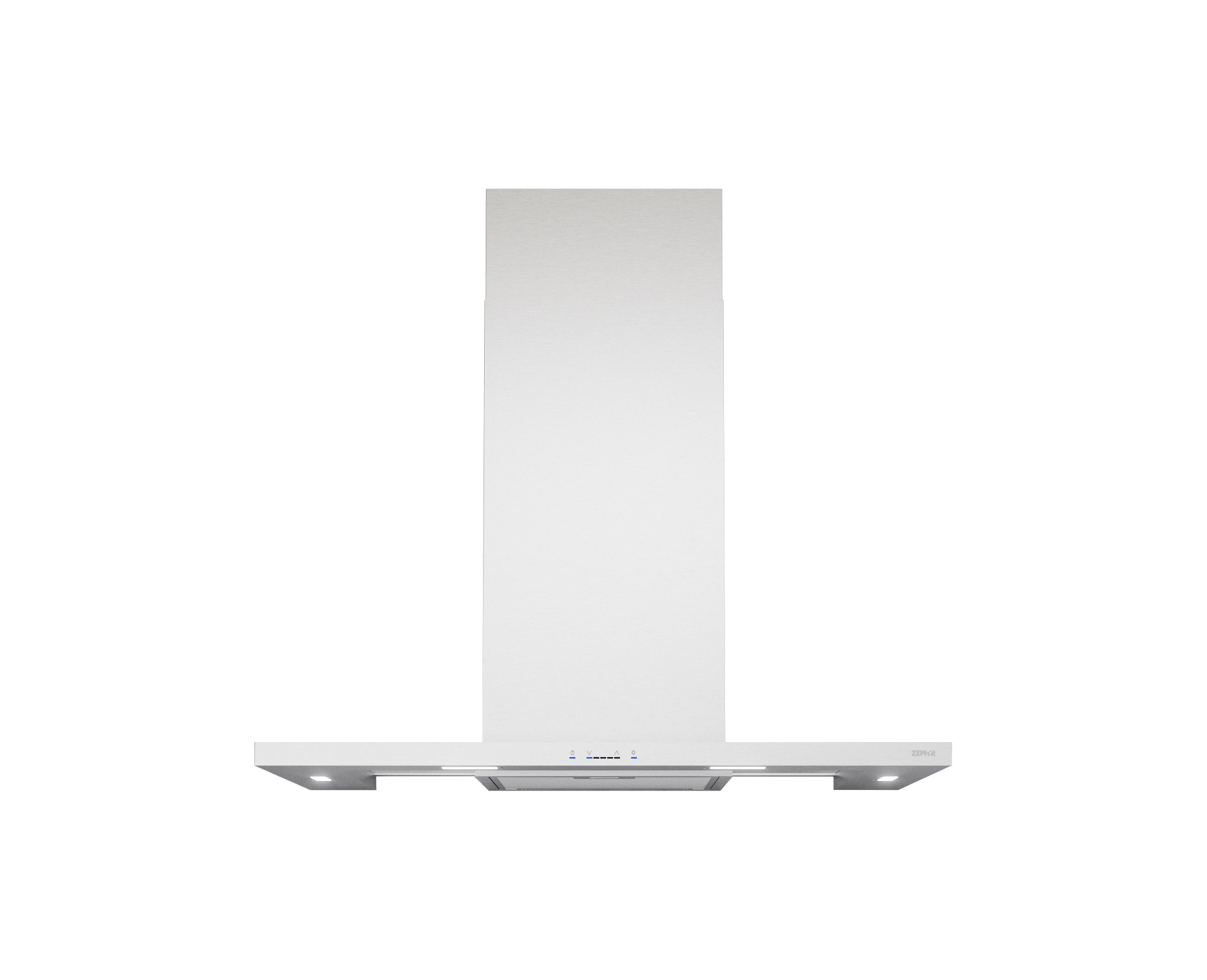 ZEPHYR Modena, Wall, 90cm, SS+Glass, LED, ACT in Stainless Steel - ZMOM90BS