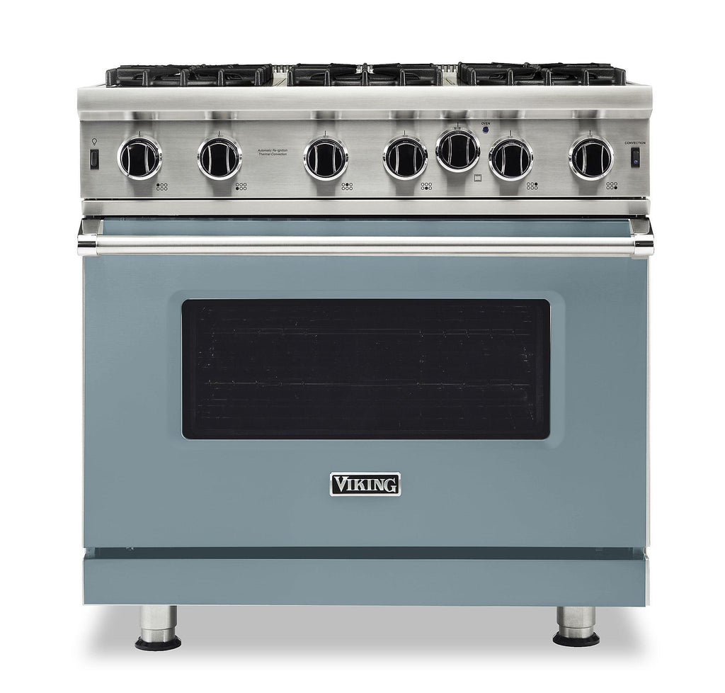 VIKING 36" Open Burner Gas Range Viking 5 Series Blue - VGIC53626BNSLP