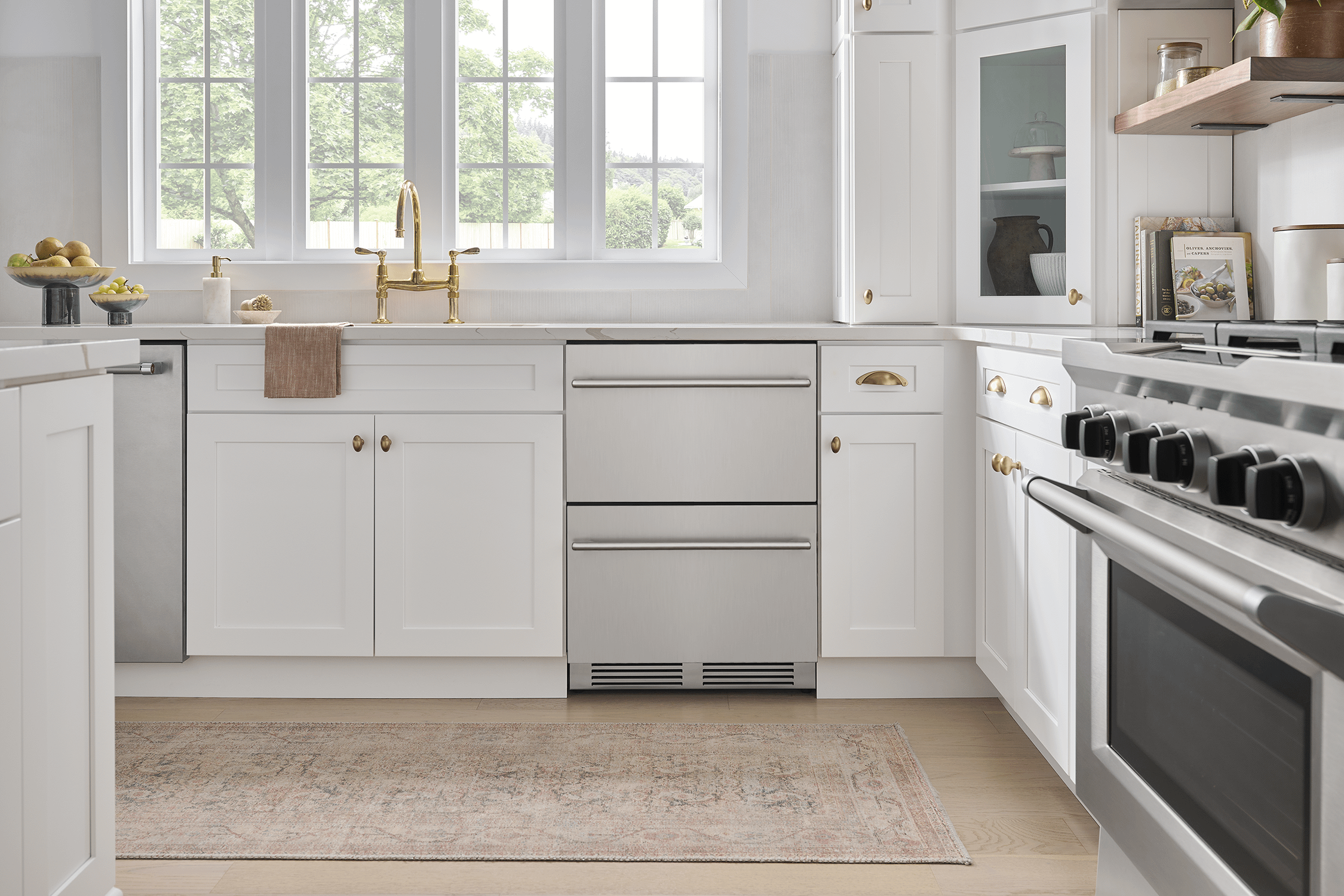 ZEPHYR Presrv Refrigerator Drawers, 24in Compact, SS, 1 Zone in Stainless Steel - PRRD24C1AS