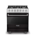 VIKING 30" Self-Cleaning Dual Fuel Range Viking 3 Series Black - RVDR33025BONLP