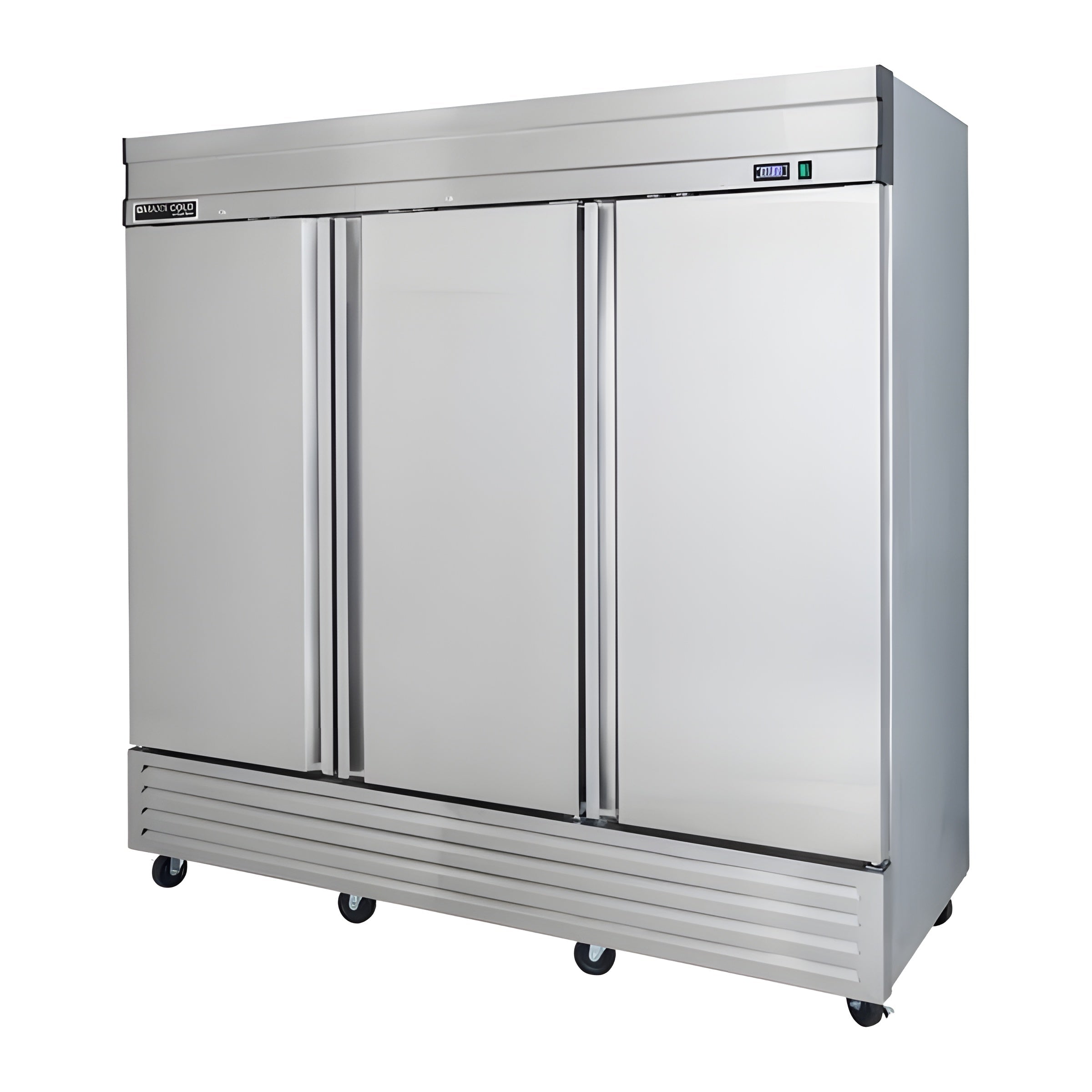 Maxx Cold V-Series 3 Door Reach-In Refrigerator, Bottom Mount, in Stainless Steel -  MVR-72FDHC