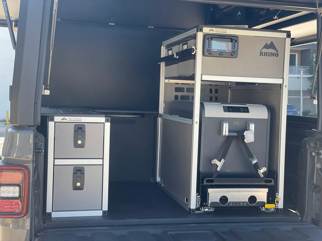 Goose Gear Camper System - Midsize Truck and Full Size Truck - Rear Passenger Side CampKitchen Module - 3058-GGR-SH