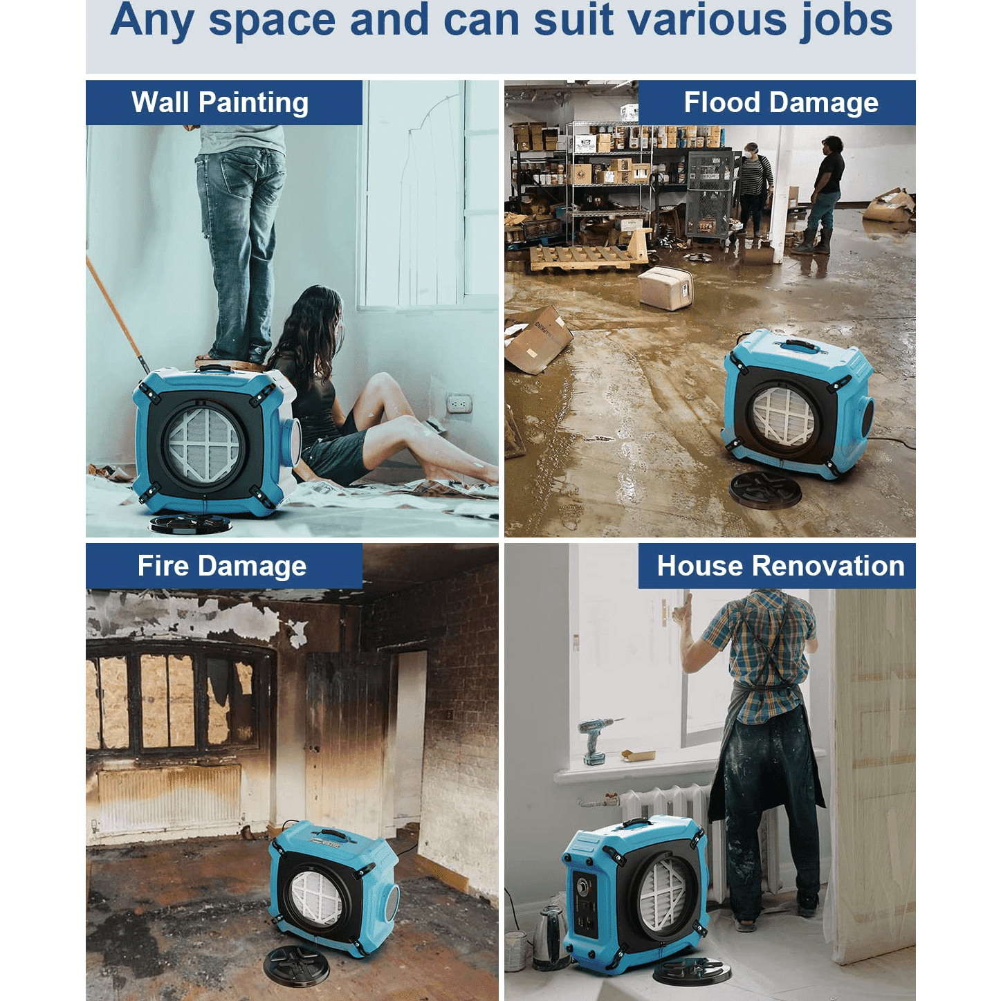 ALORAIR PureAiro HEPA Max 870 Air Scrubber - HEPA Max 870