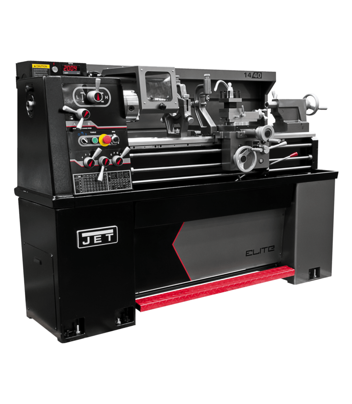 JET Elite Lathe E-1440VS with Taper Attachment and Collet Closer - JT9-892452
