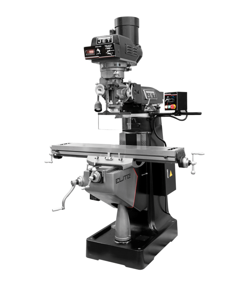 JET Elite ETM-949 Mill with 3-Axis ACU-RITE 203 (Quill) DRO and X-Axis JET Powerfeed - JT9-894117