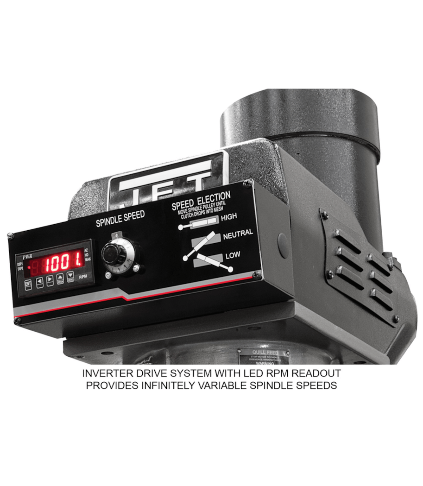 JET Elite ETM-949 Mill with 3-Axis ACU-RITE 303 (Quill) DRO and X-Axis JET Powerfeed - JT9-894138