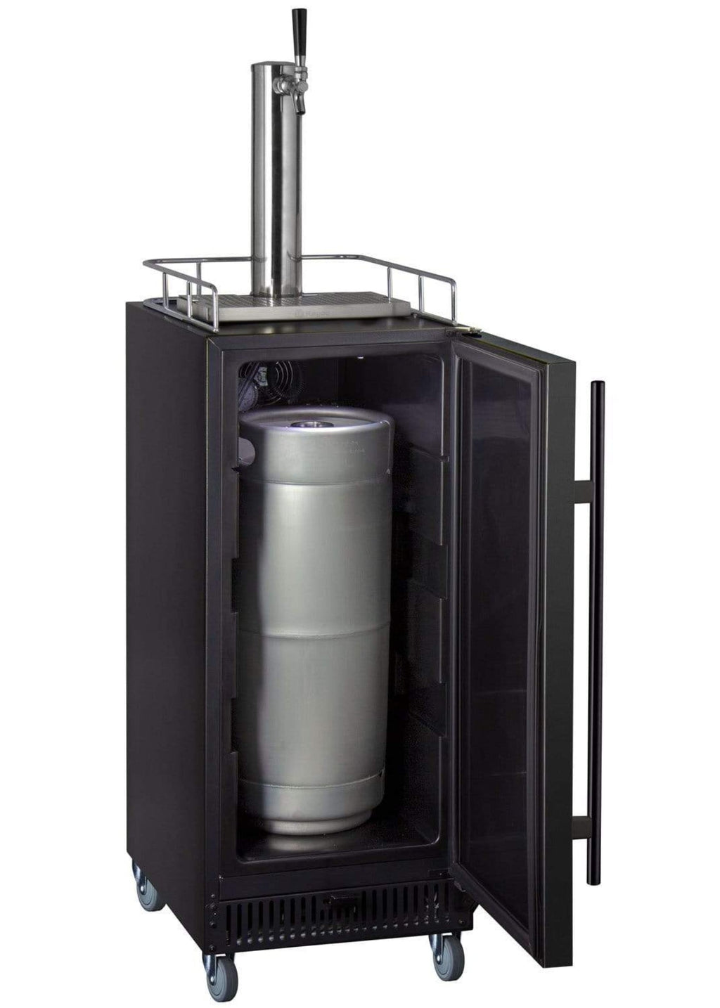 Kegco 15" Wide Kombucha Single Tap Commercial Kegerator - KOM15BBRNK