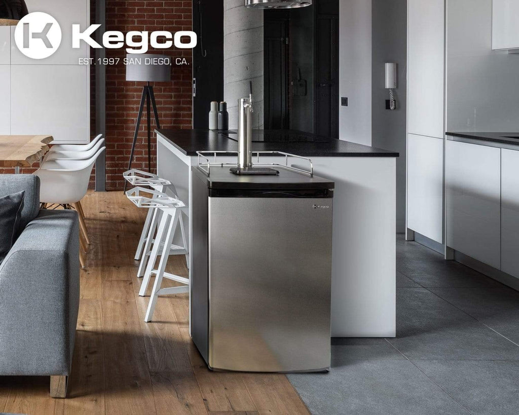 Kegco 20" Wide Kombucha Tap Stainless Steel Kegerator - KOM19S-1NK