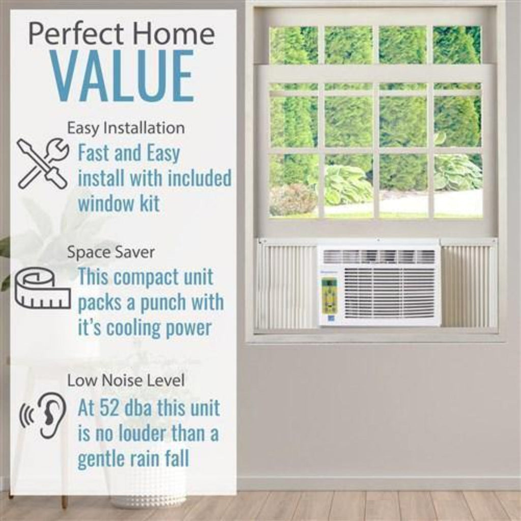 Keystone Energy Star 12,000 BTU Window-Mounted Air Conditioner with Follow Me LCD Remote Control  -  KSTAW12CE