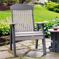 LuxCraft 2' Classic Highback Poly Bench - 2CPBBK