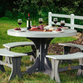 LuxCraft 4' Poly Round Table - P4RTDHBK