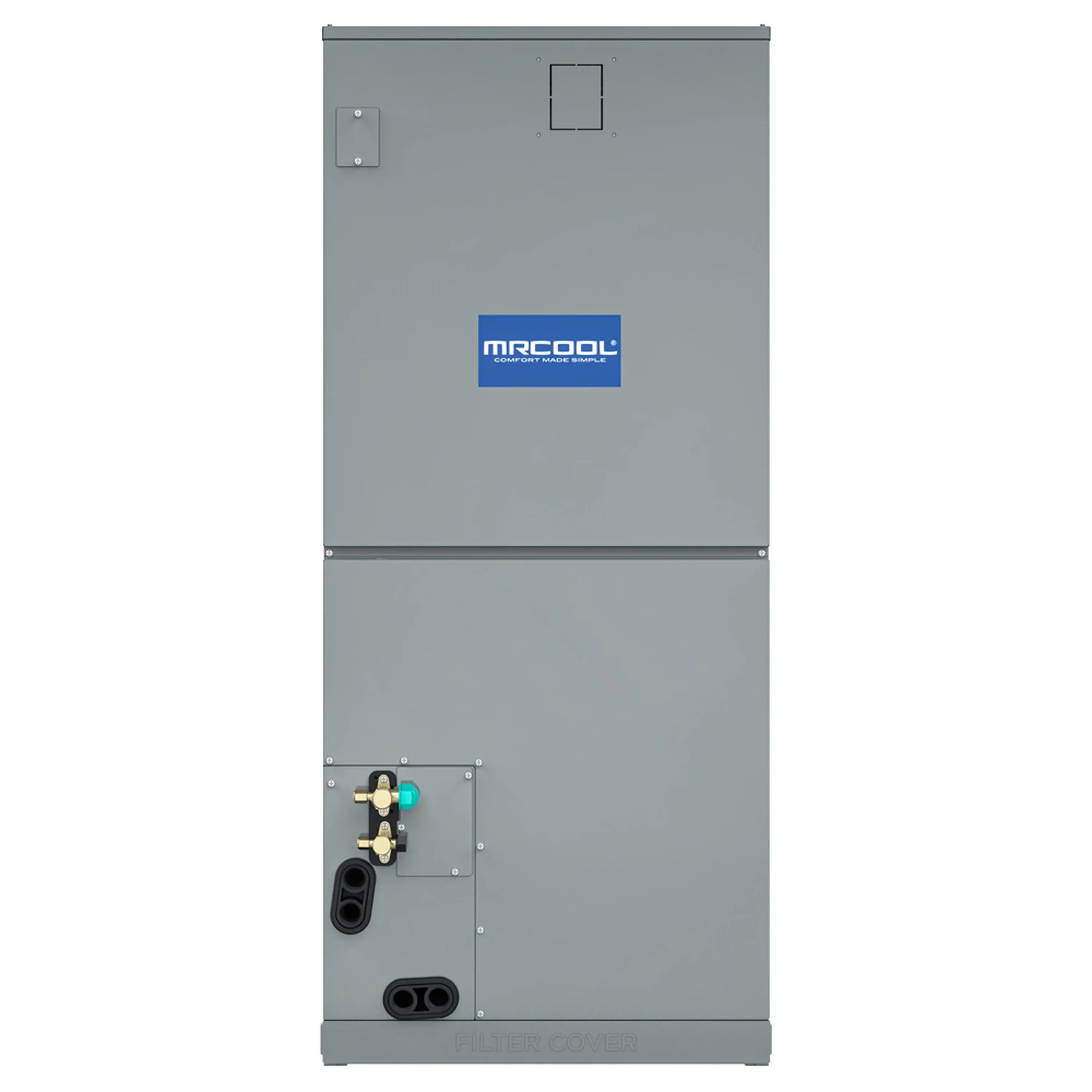 MRCOOL VersaPro 2nd Gen Central Split System with 30K BTU, 2.5 Ton, 17 SEER2, Central Ducted Condenser and Ducted Air Handler with 50 Ft. R-454B No-Vac Lineset  - MVP-30-HP-230A50