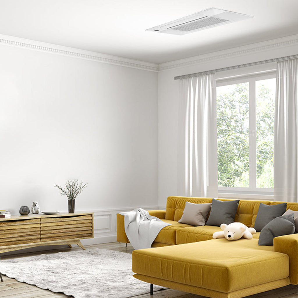 MRCOOL DIY 5th Gen 2-Zone 24,000 BTU Ceiling Cassette Ductless Mini Split Air Conditioner & Heat Pump (12K+12K),  - DIY2-BC-36HP