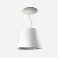ELICA EES320WT EASY WHITE Island Range Hood 20 1/4 wide - 350CFM in Stainless Steel On White - EES320WT
