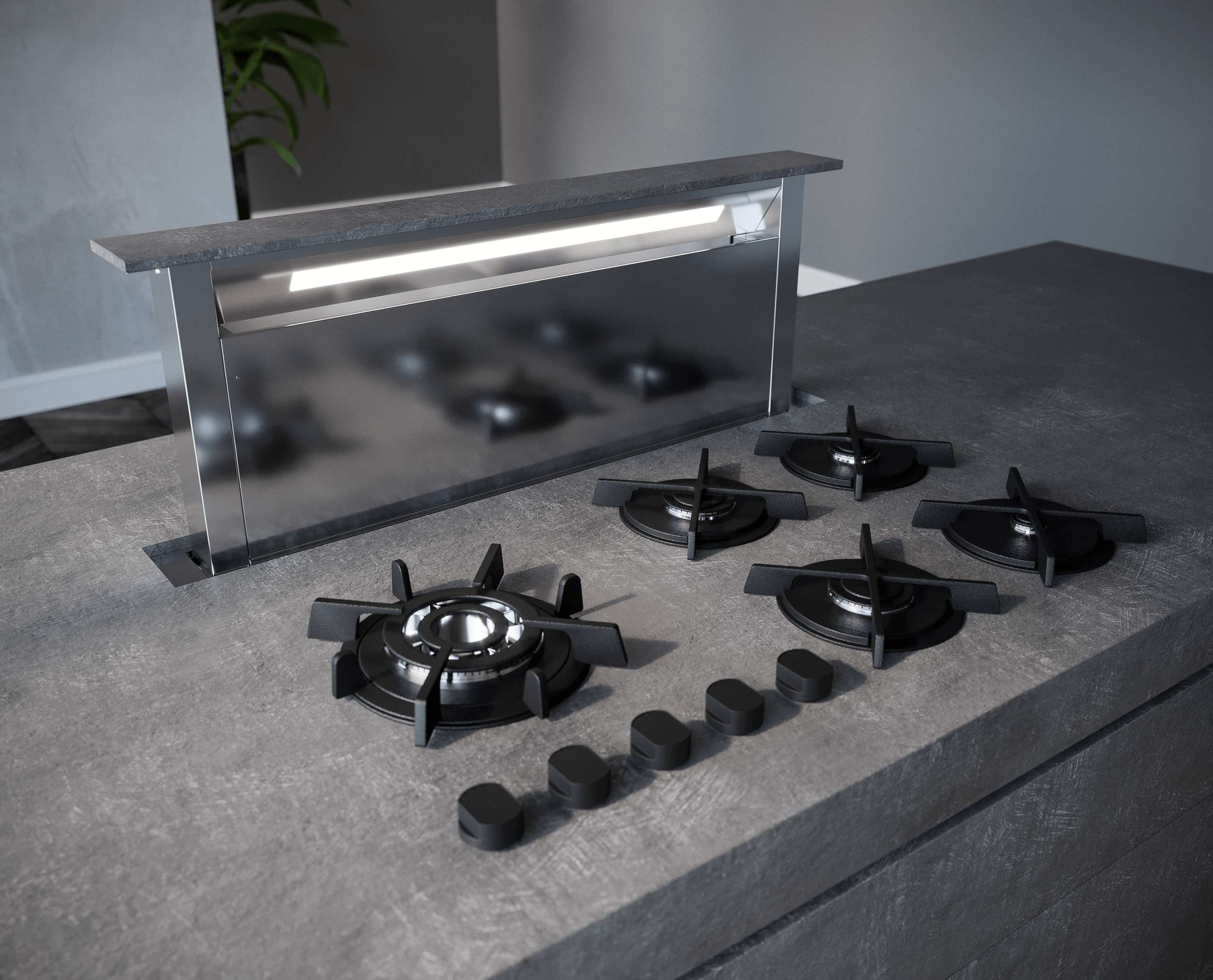SIRIUS HOODS SUDD2LSTONE Downactive Series SUDD2L-STONE 36" Downactive Range Hood - SUDD2LSTONE