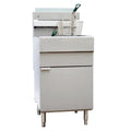 Omcan Liquid Propane 70 lb. Stainless Steel Floor Fryer - 150,000 BTU - Omcan-46020