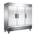 Omcan Solid Door Reach-In Refrigerator - 72 Cu Ft - Omcan-50028