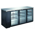 Omcan 50062 73" Glass Door Back Bar Refrigerator - 19.6 Cu Ft - Omcan-50062