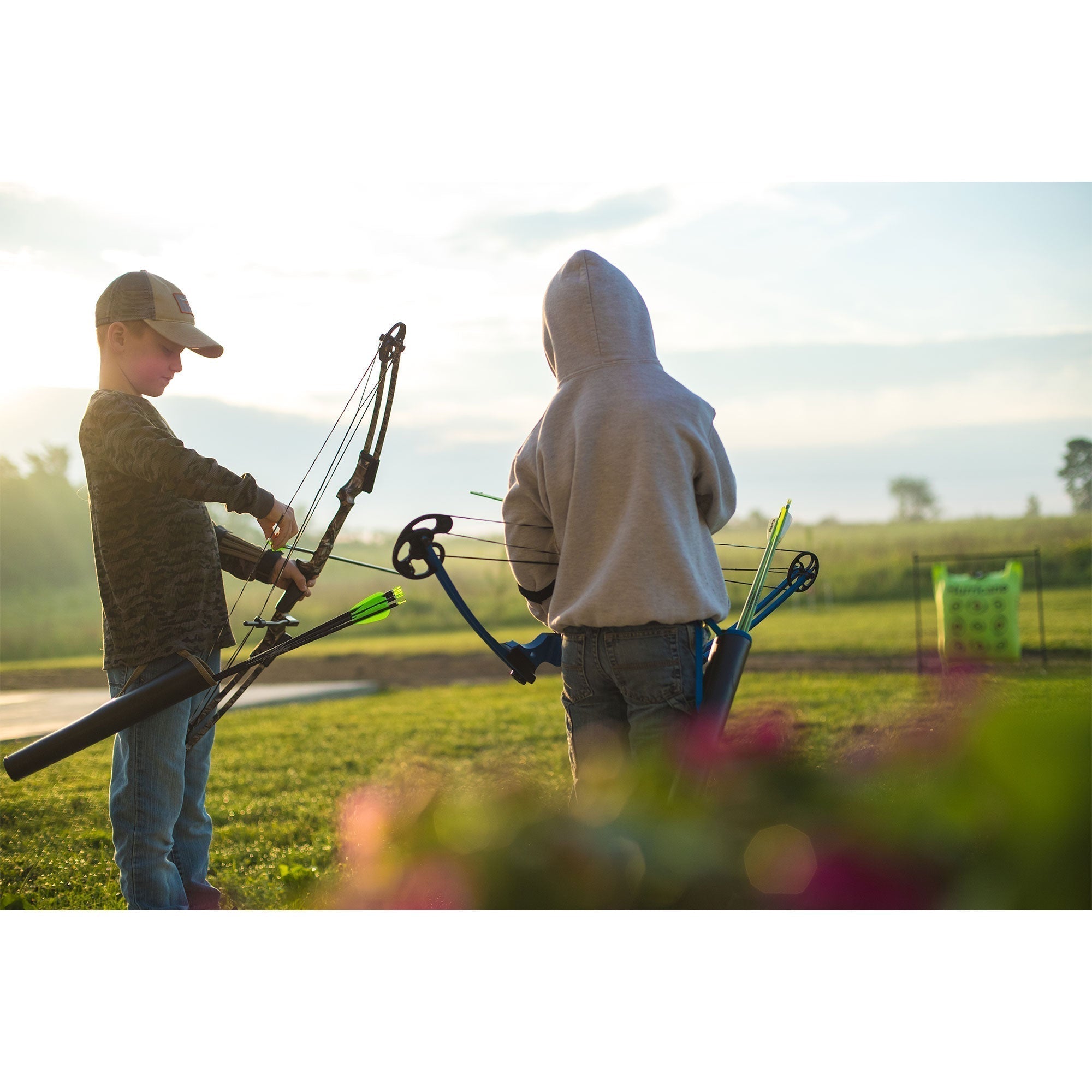 Genesis Archery Compound Bow Adjustable Sizing for Right Handed, Purple (4 Pack) - 323668