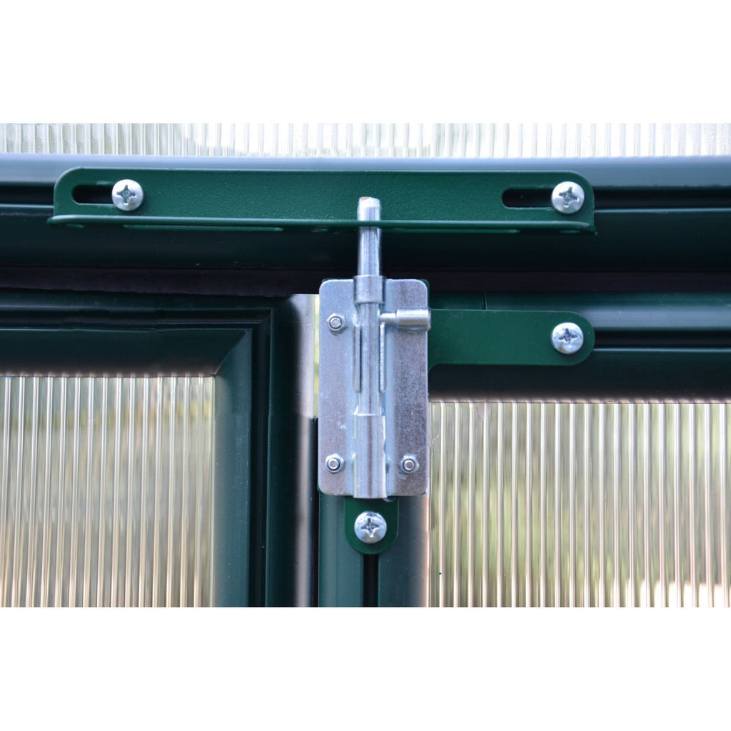 Palram - Canopia | 8x8 Ft Prestige Diffused Greenhouse Kit Package - Green With 6mm Twin-wall Polycarbonate Glazing - HG7308