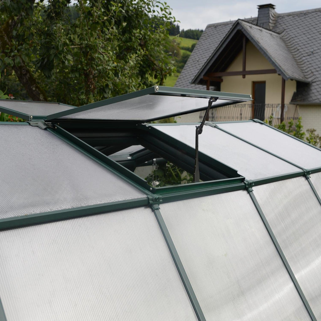 Palram - Canopia | Prestige 8x12 ft Twin Wall Greenhouse Kit Package With 6mm Twin-wall Polycarbonate Glazing