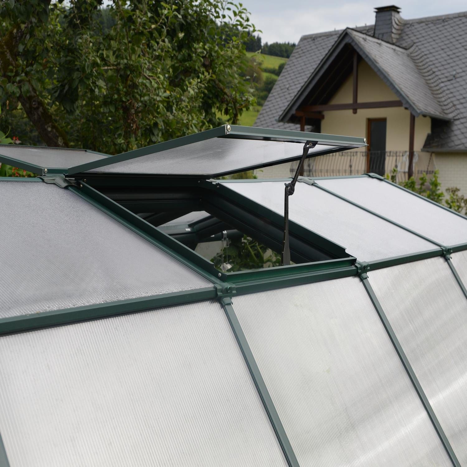 Palram - Canopia | Prestige 8x16 ft Clear Greenhouse Kit Package with 0.8mm Polycarbonate Glazing - HG7316C