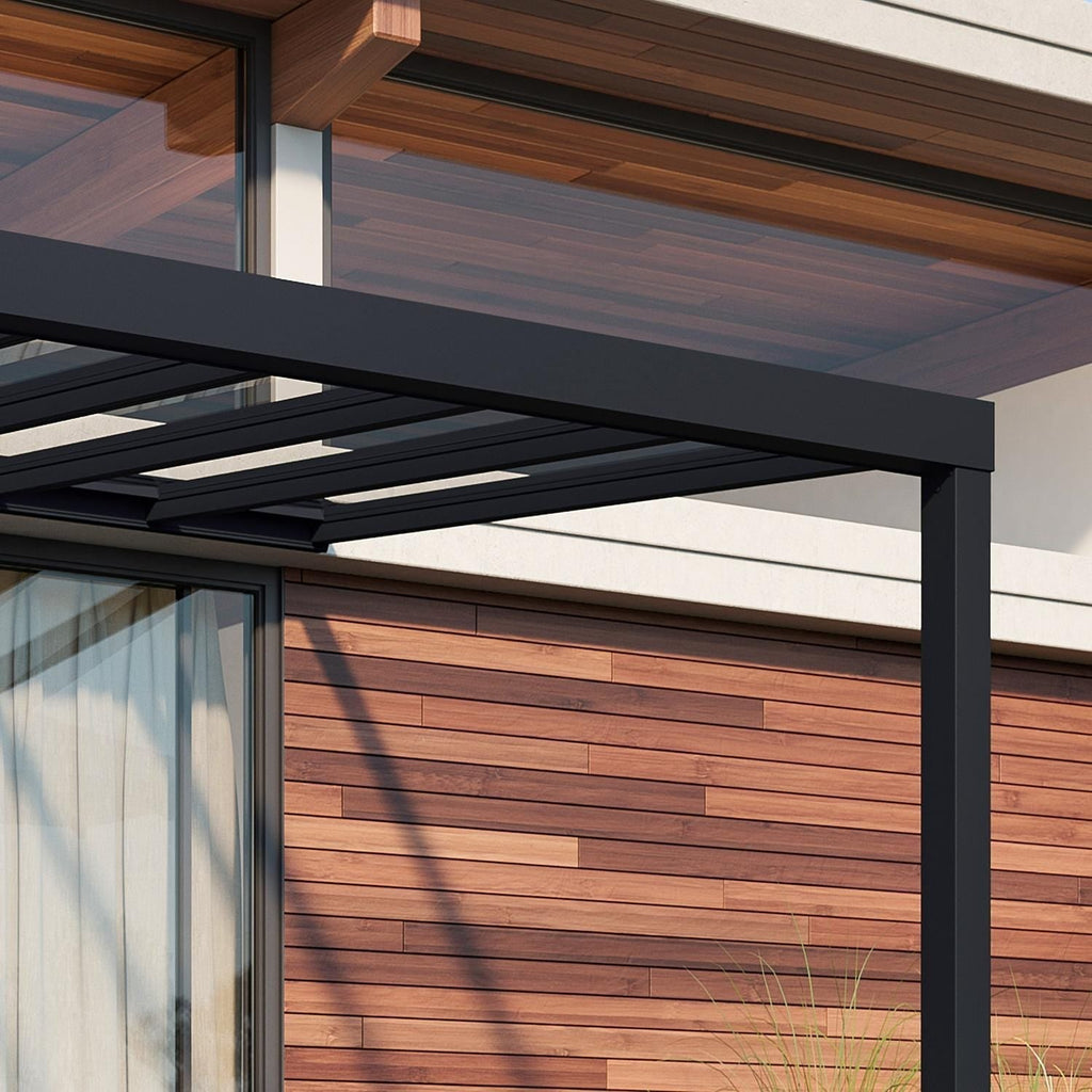 Palram - Canopia | Stockholm 11x12 ft Patio Cover - Gray/Clear -HG9451