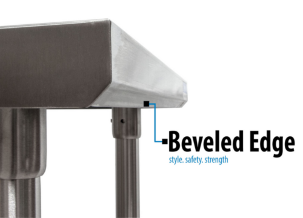 BK Resources QVTR5-2424 Stainless Steel Prep Tables