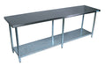 BK Resources QVT-9630 Stainless Steel Prep Tables