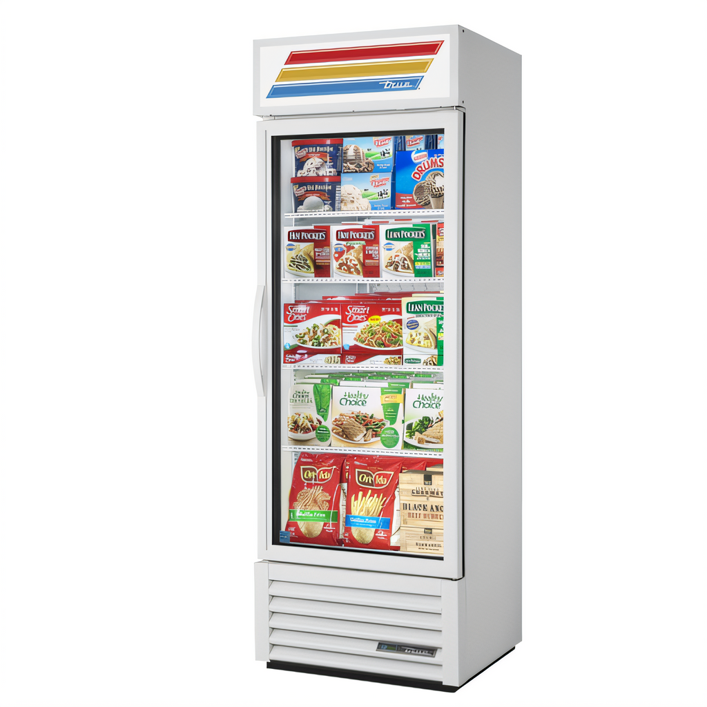 True Mfg. - General Foodservice GDM-19T-F-HC~TSL01 Glass Door Merchandisers - GDM-19T-F-HC~TSL01